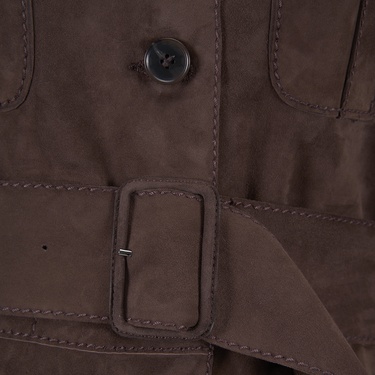  Tiora Kahve Kadın Süet Ceket