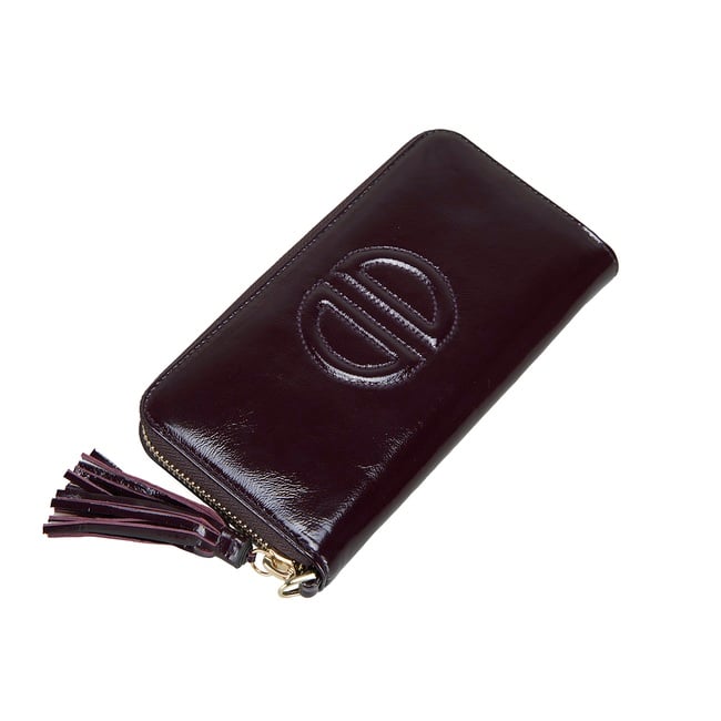  Kathleen Bordo Kadın Rugan Cüzdan