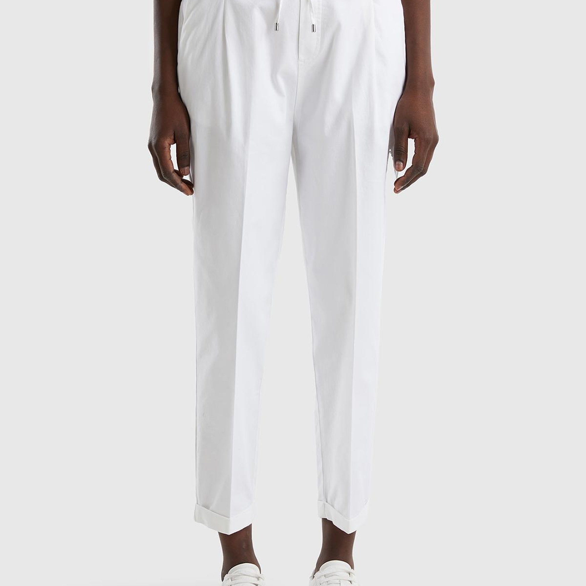 Kadın Beyaz Jogger Pantolon