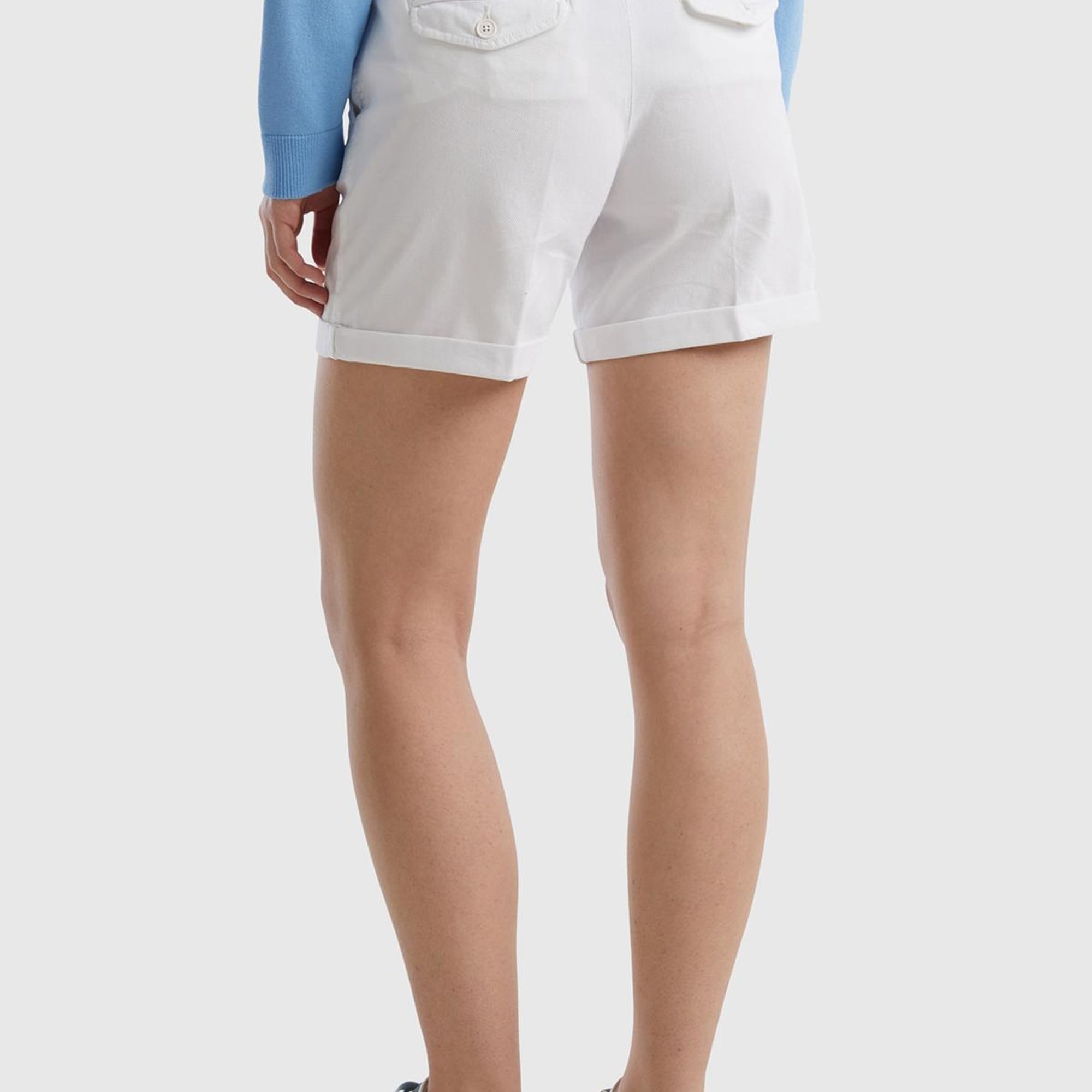 Kadın Beyaz Mevsimlik Bermuda