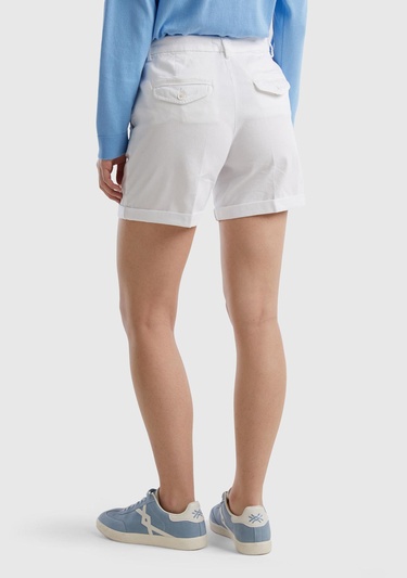  Kadın Beyaz Mevsimlik Bermuda