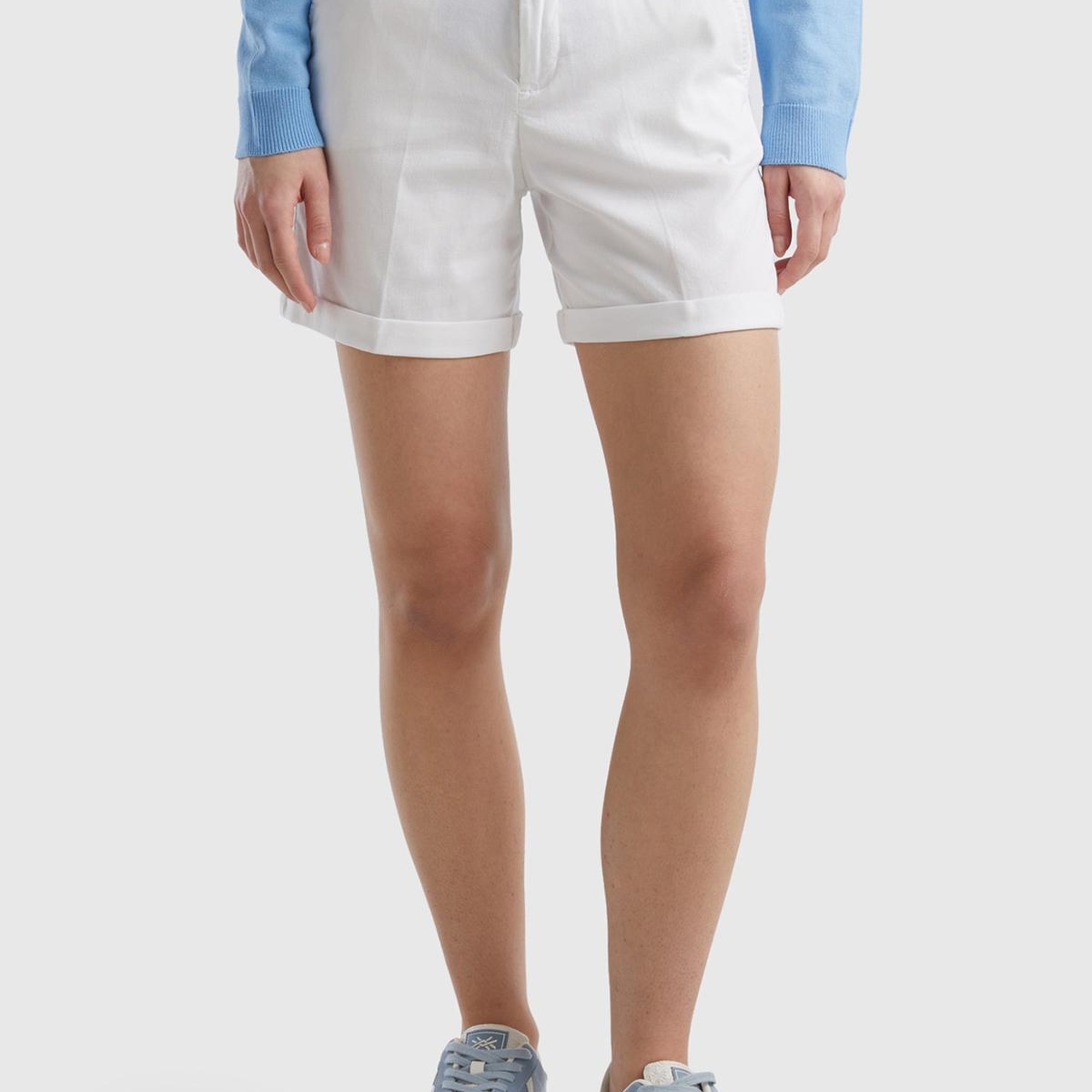 Kadın Beyaz Mevsimlik Bermuda