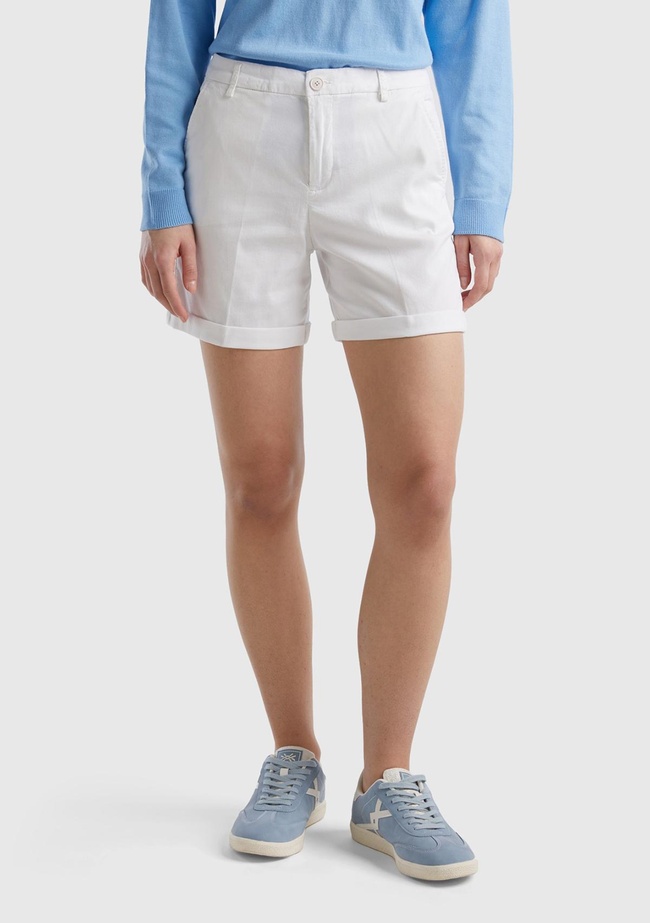  Kadın Beyaz Mevsimlik Bermuda