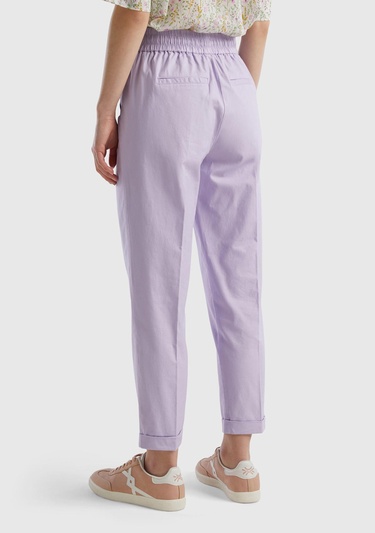  Kadın Lila Jogger Pantolon