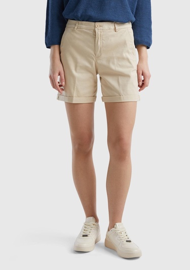  Kadın Bej Mevsimlik Bermuda