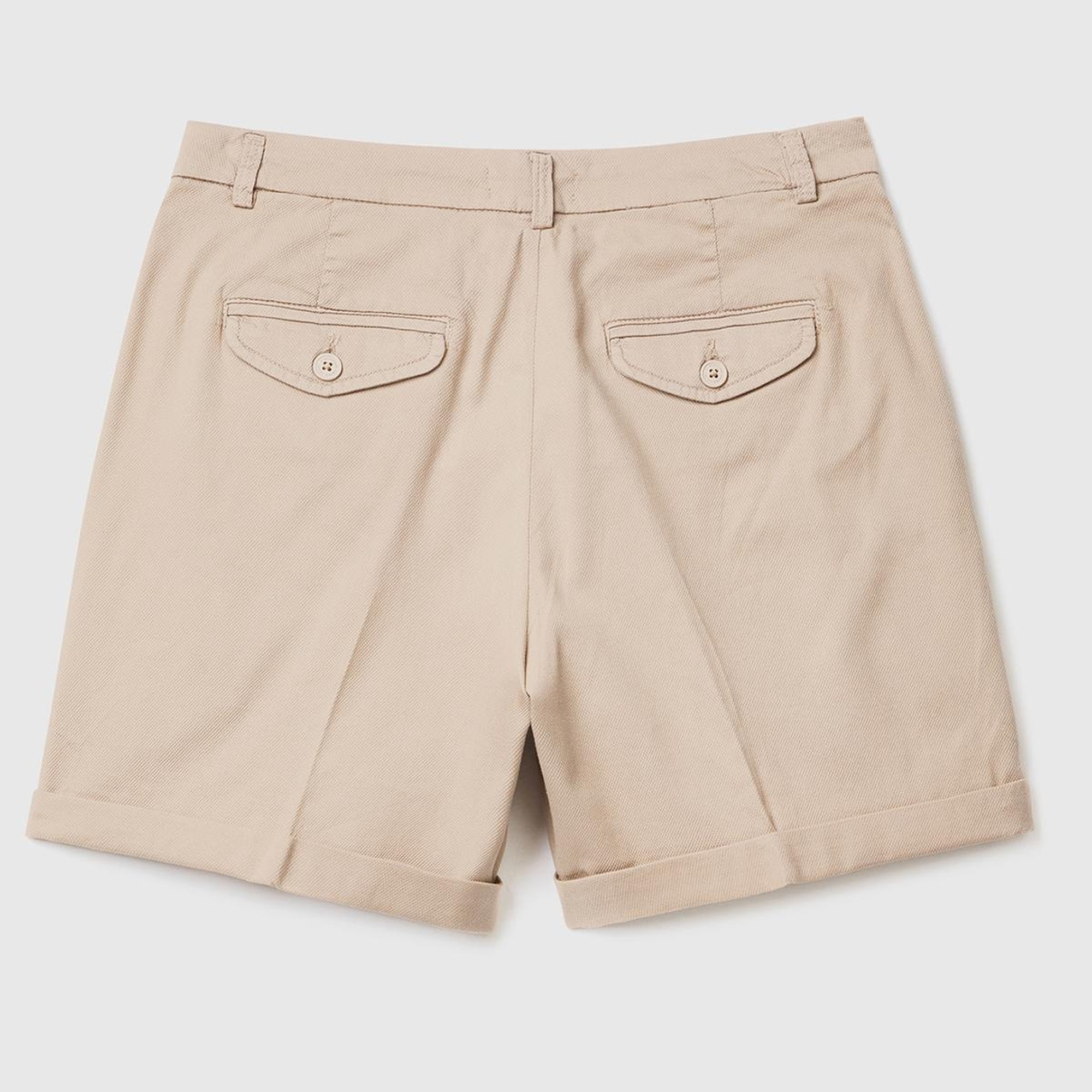 Kadın Bej Mevsimlik Bermuda