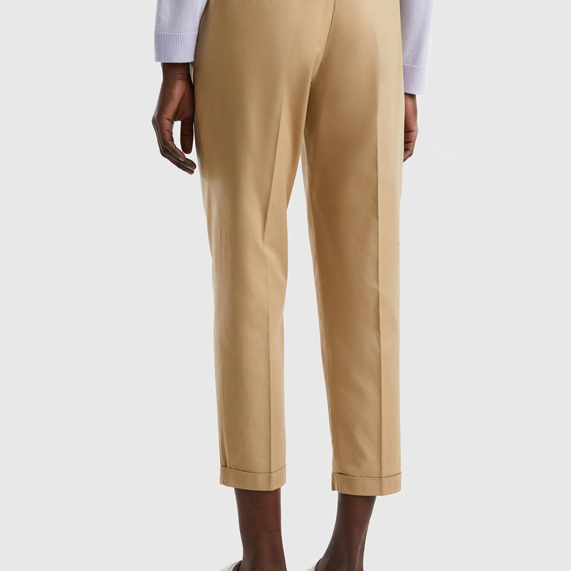 Kadın Bej Jogger Pantolon