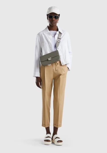  Kadın Bej Jogger Pantolon