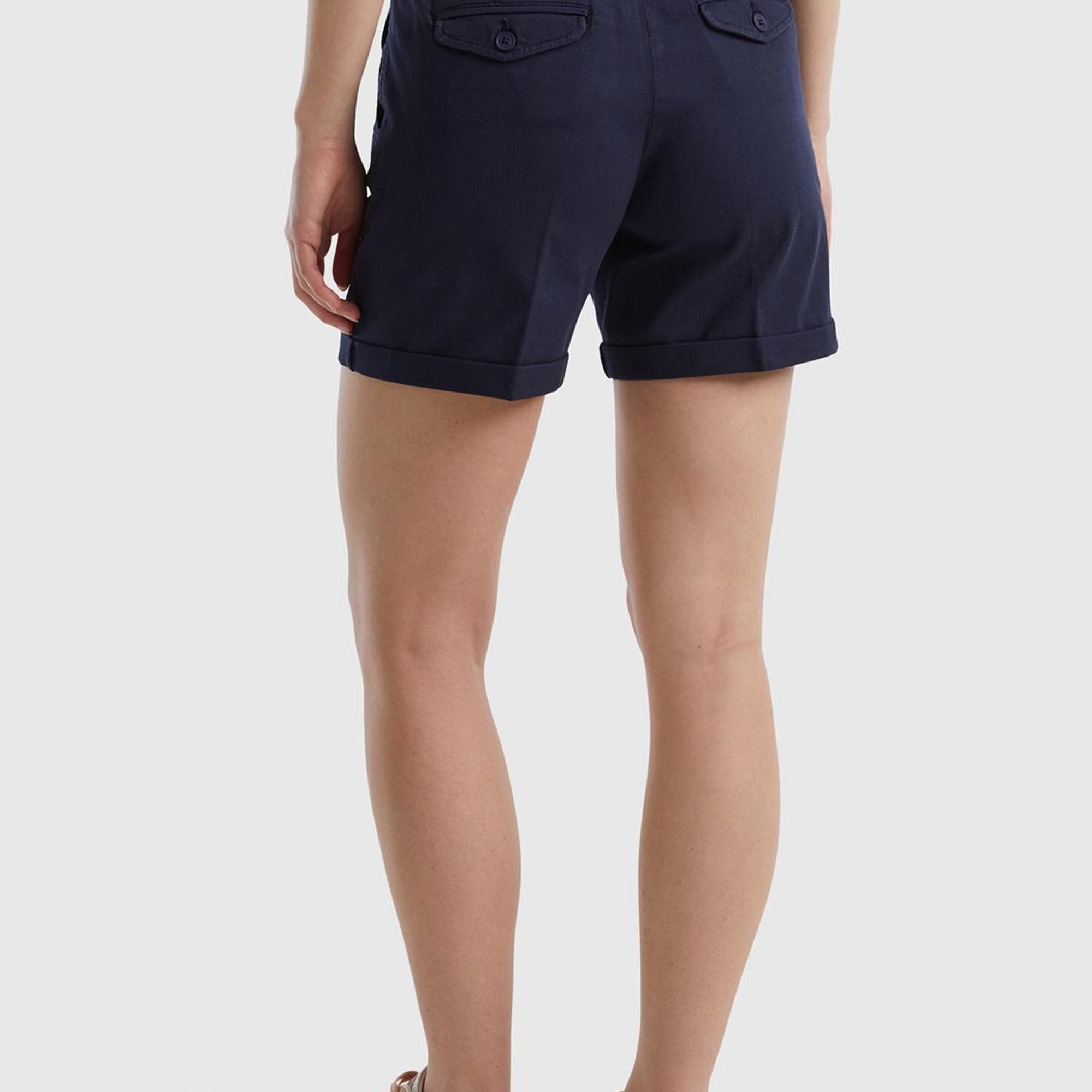 Kadın Lacivert Mevsimlik Bermuda