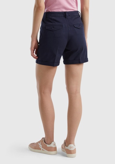  Kadın Lacivert Mevsimlik Bermuda