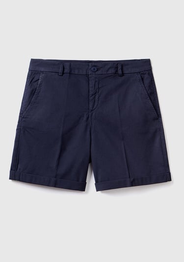  Kadın Lacivert Mevsimlik Bermuda