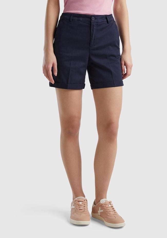  Kadın Lacivert Mevsimlik Bermuda