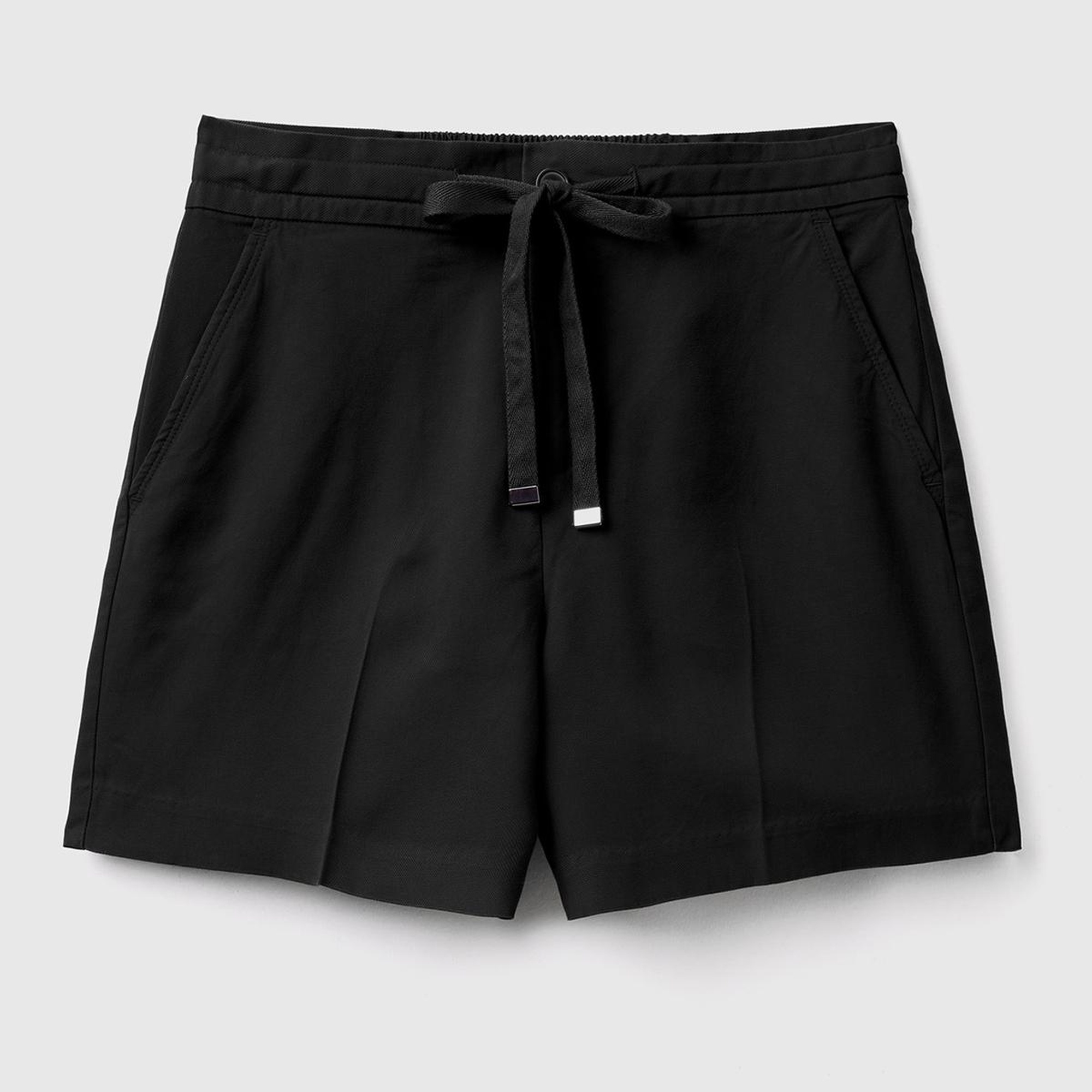 Kadın Siyah %100 Liyosel Beli İpli Şort