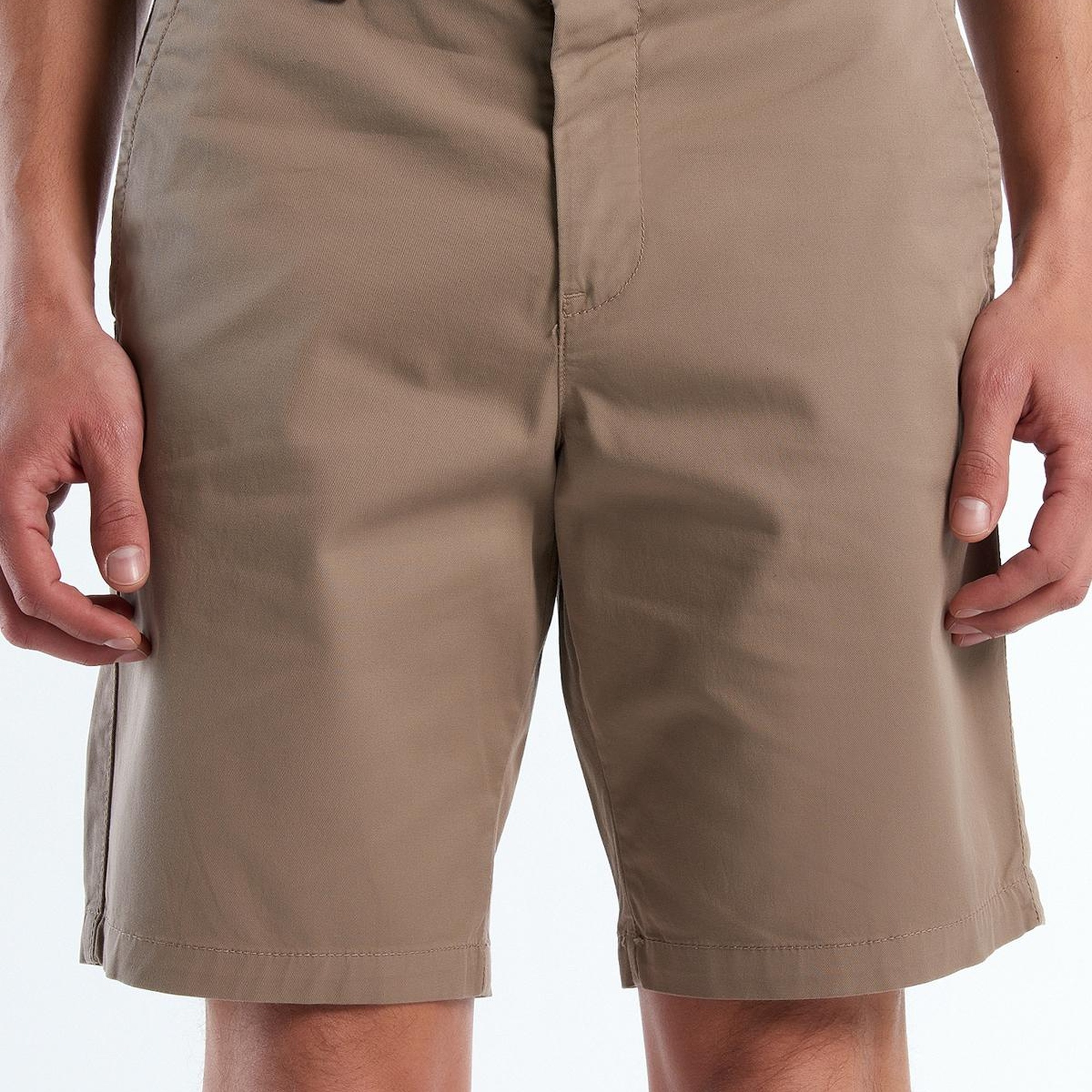 Erkek Vizon Chino Bermuda