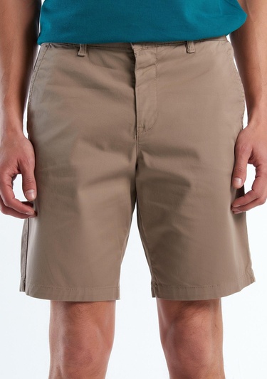  Erkek Vizon Chino Bermuda