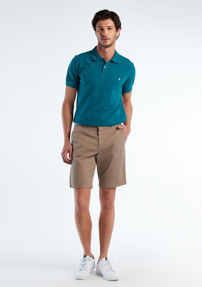  Erkek Vizon Chino Bermuda