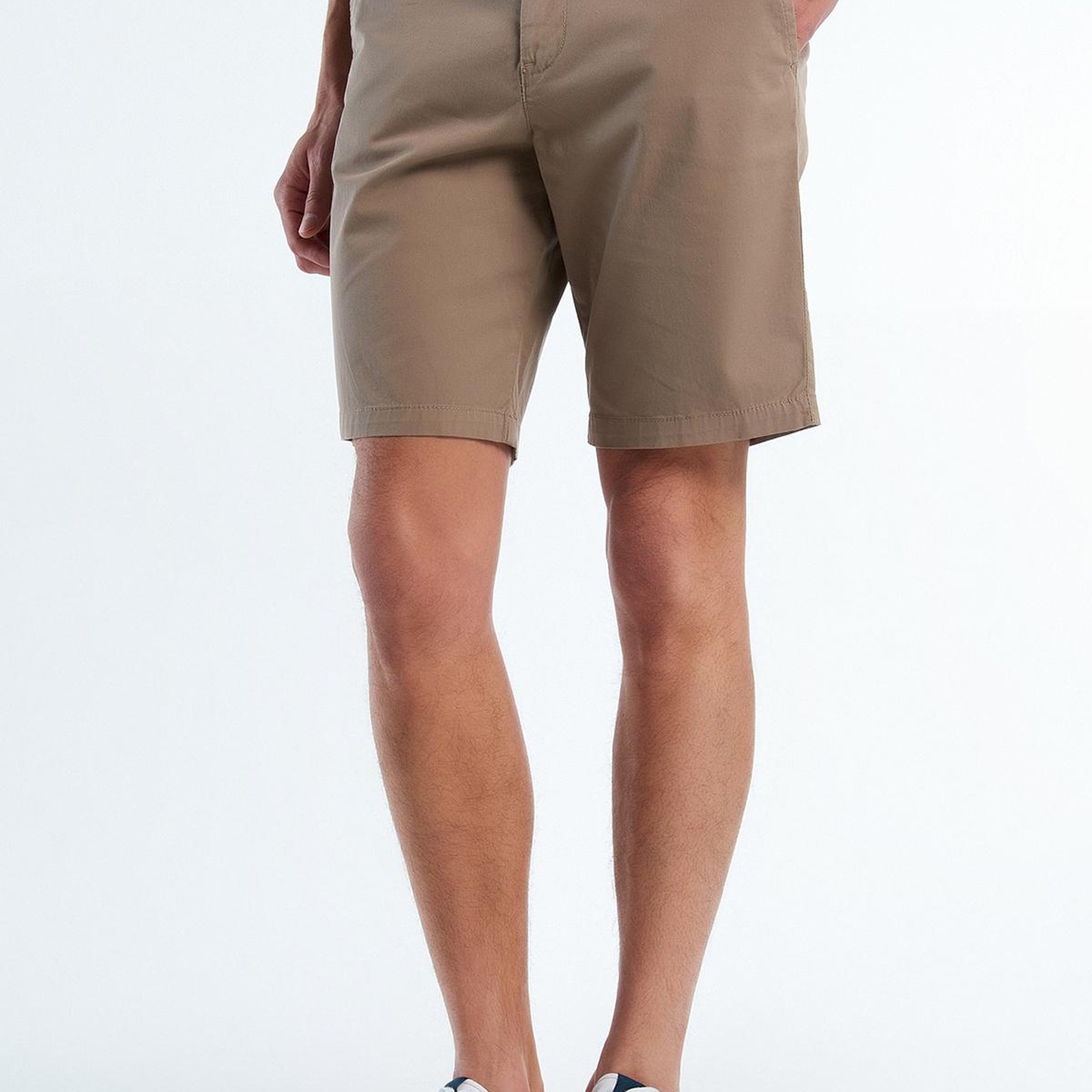 Erkek Vizon Chino Bermuda