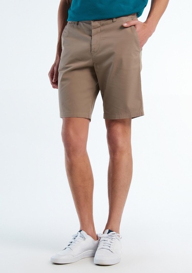  Erkek Vizon Chino Bermuda