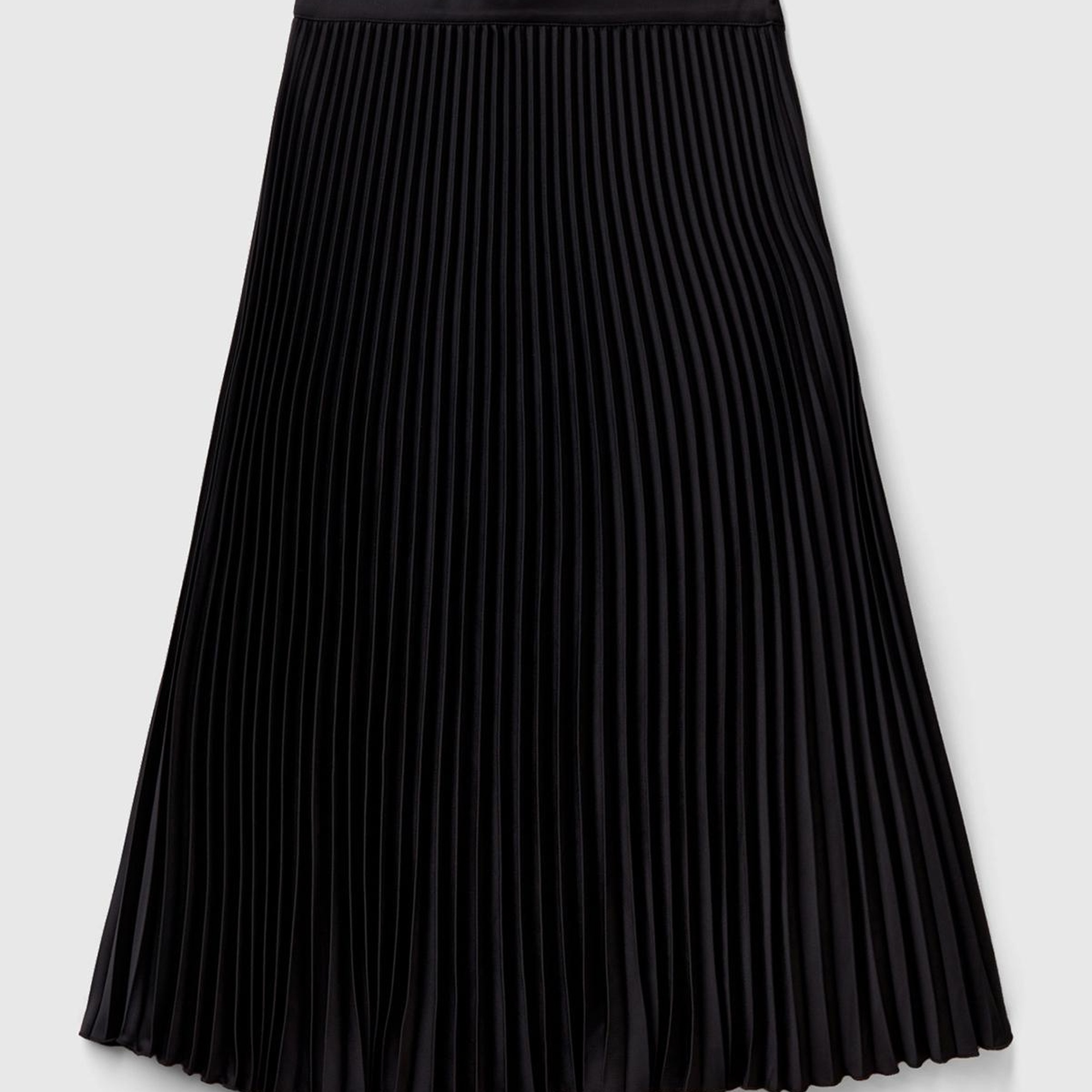 Kadın Siyah Rahat Kesim Uzun Etek