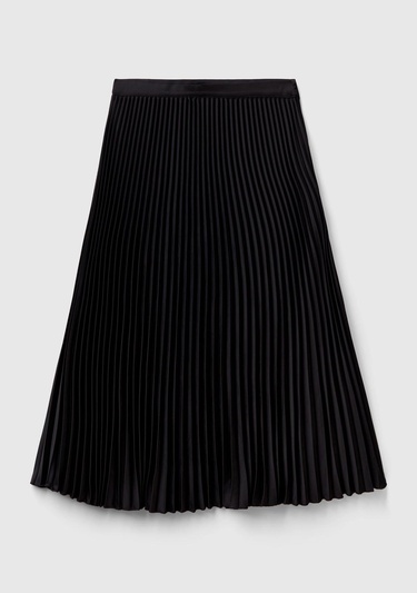  Kadın Siyah Rahat Kesim Uzun Etek