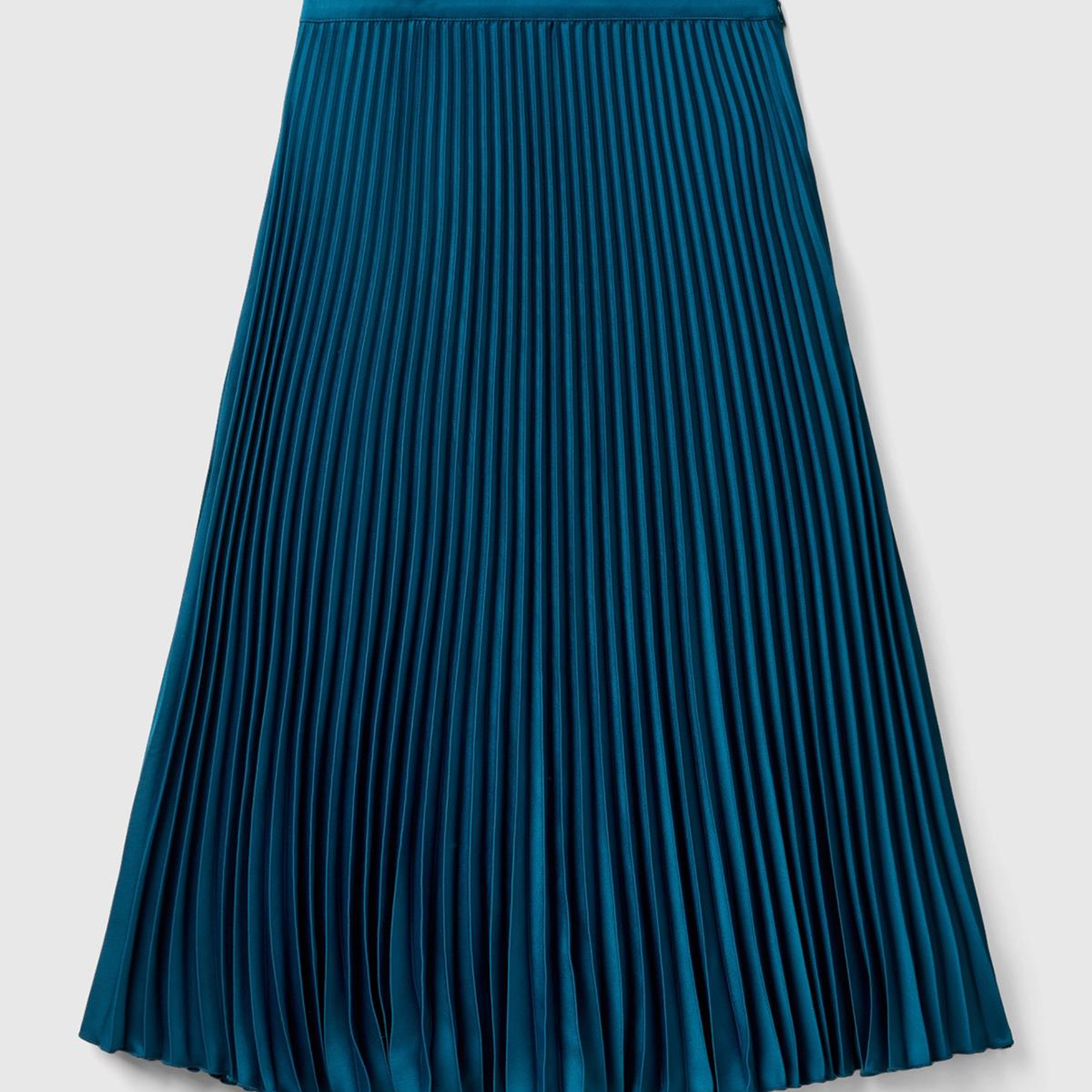 Kadın Petrol Mavisi Rahat Kesim Uzun Etek