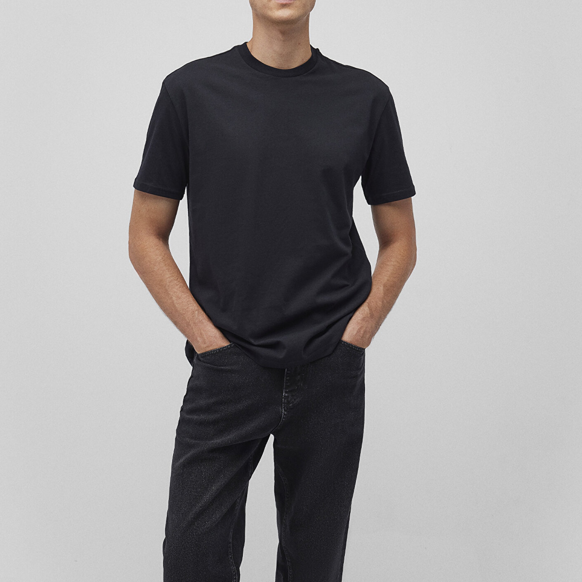 Mavi 2li Erkek Basic Tişört Loose Fit / Bol Rahat Kesim 0612317-900