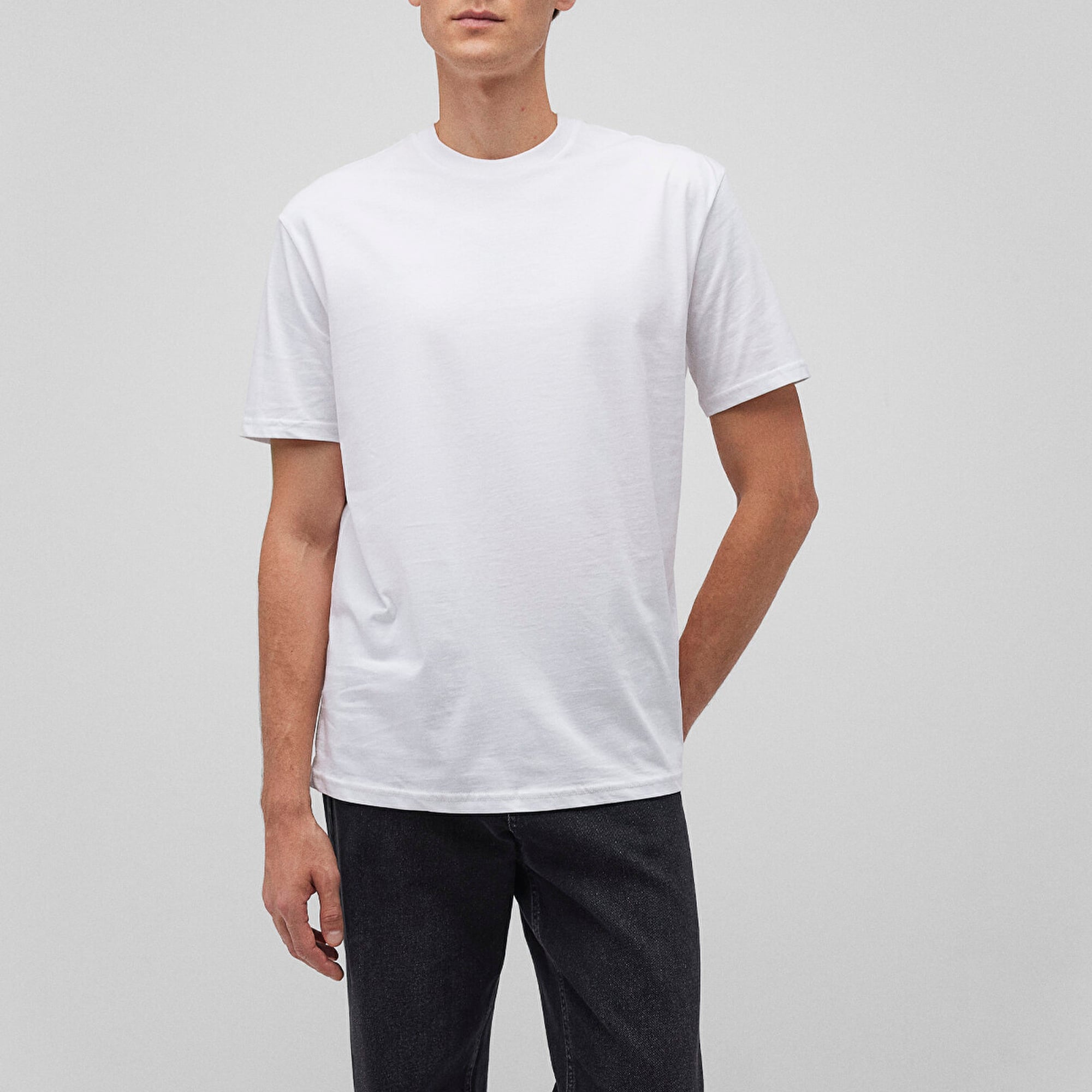 Mavi 2li Erkek Basic Tişört Loose Fit / Bol Rahat Kesim 0612317-900