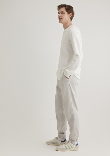  Mavi Beli Lastikli Açık Gri Jogger Pantolon 000169-70074