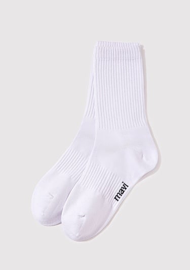  Mavi Beyaz Soket Çorap 0911880-620