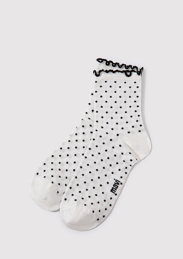  Mavi 2li Ekru Soket Çorap 1913244-70053