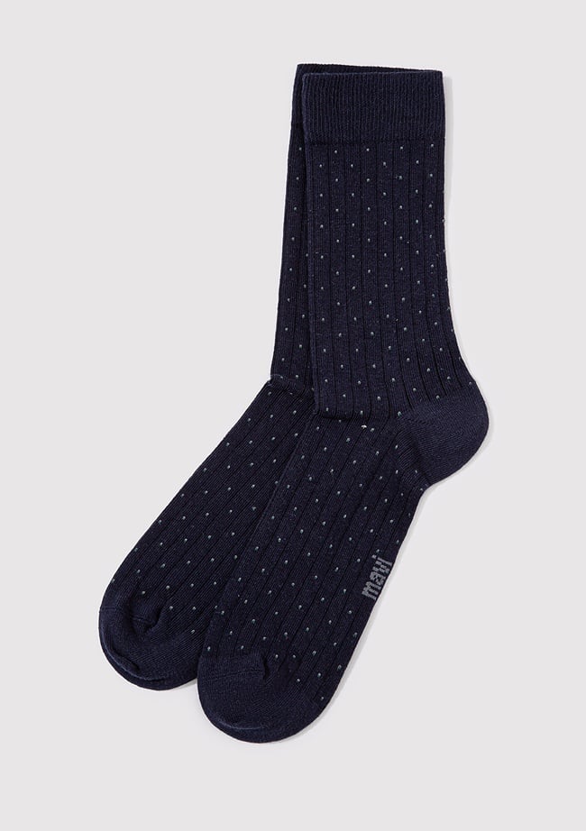  Mavi Siyah Soket Çorap 0911786-15903