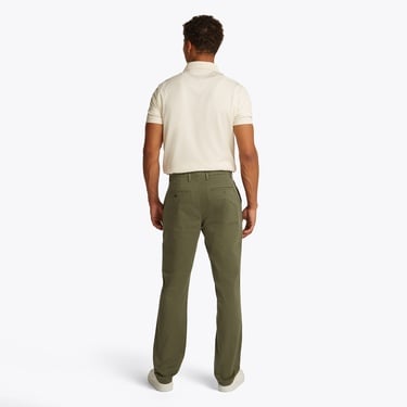  Tommy Hilfiger Straight Leg Satin Chinos Erkek Haki Pantolon