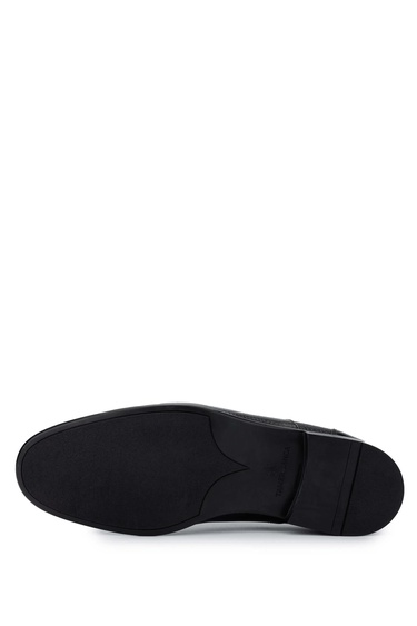  Tamer Tanca Erkek Hakiki Deri Siyah Loafer Ayakkabı