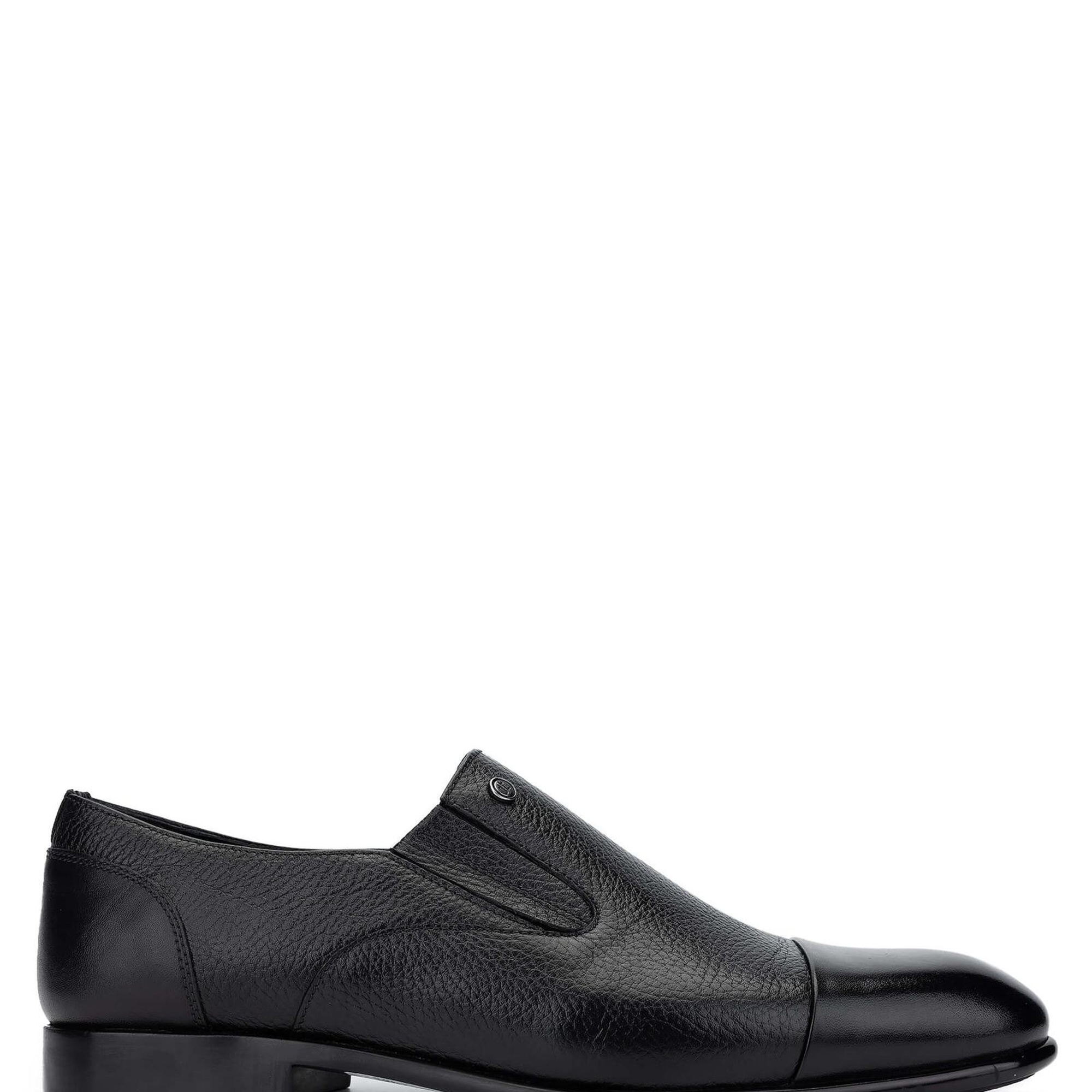 Tamer Tanca Erkek Hakiki Deri Siyah Loafer Ayakkabı