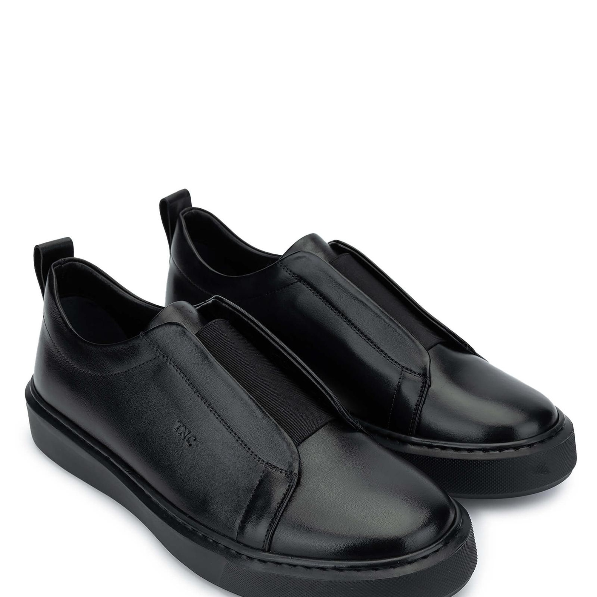 Tamer Tanca Erkek Hakiki Deri Siyah Deri Loafer Ayakkabı