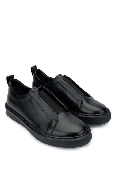  Tamer Tanca Erkek Hakiki Deri Siyah Deri Loafer Ayakkabı