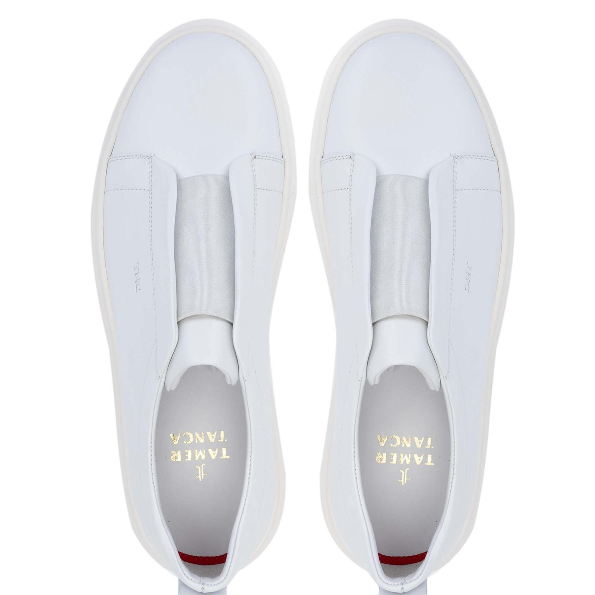 Tamer Tanca Erkek Hakiki Deri Beyaz Loafer Ayakkabı