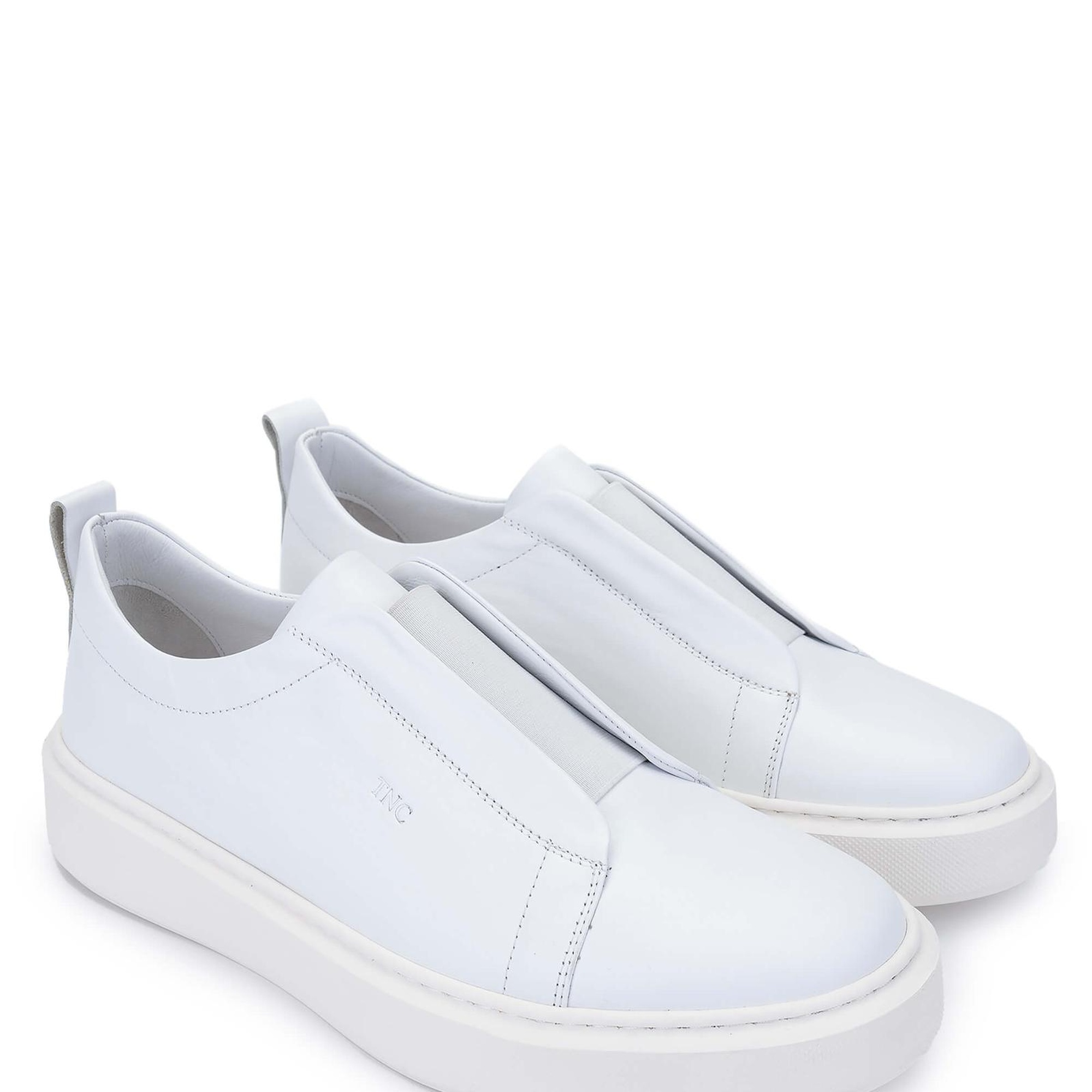 Tamer Tanca Erkek Hakiki Deri Beyaz Loafer Ayakkabı