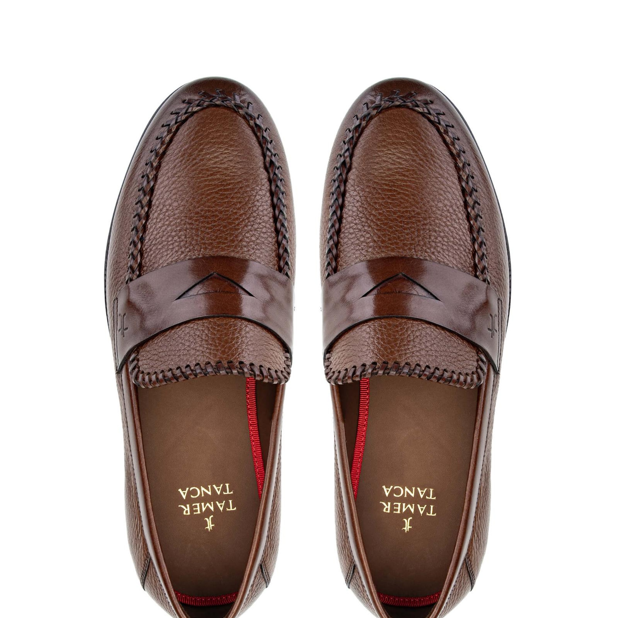 Tamer Tanca Erkek Hakiki Deri Taba Loafer Ayakkabı