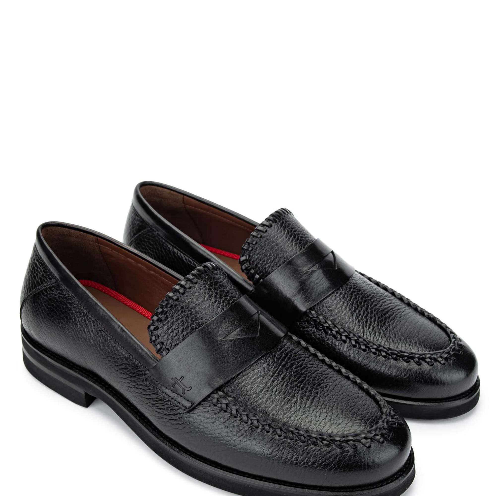 Tamer Tanca Erkek Hakiki Deri Siyah Loafer Ayakkabı