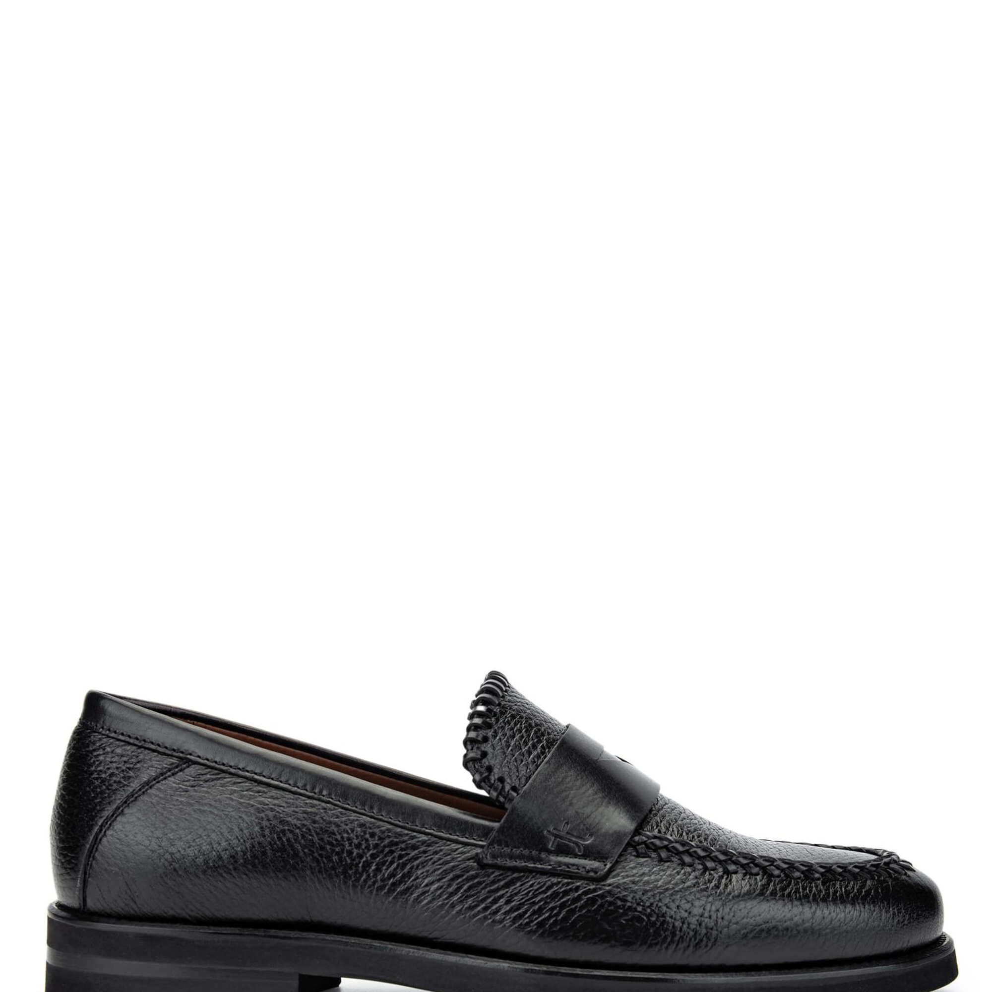 Tamer Tanca Erkek Hakiki Deri Siyah Loafer Ayakkabı