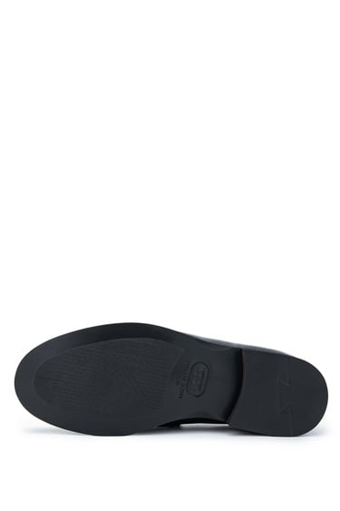  Tamer Tanca Erkek Hakiki Deri Lacivert Loafer Ayakkabı