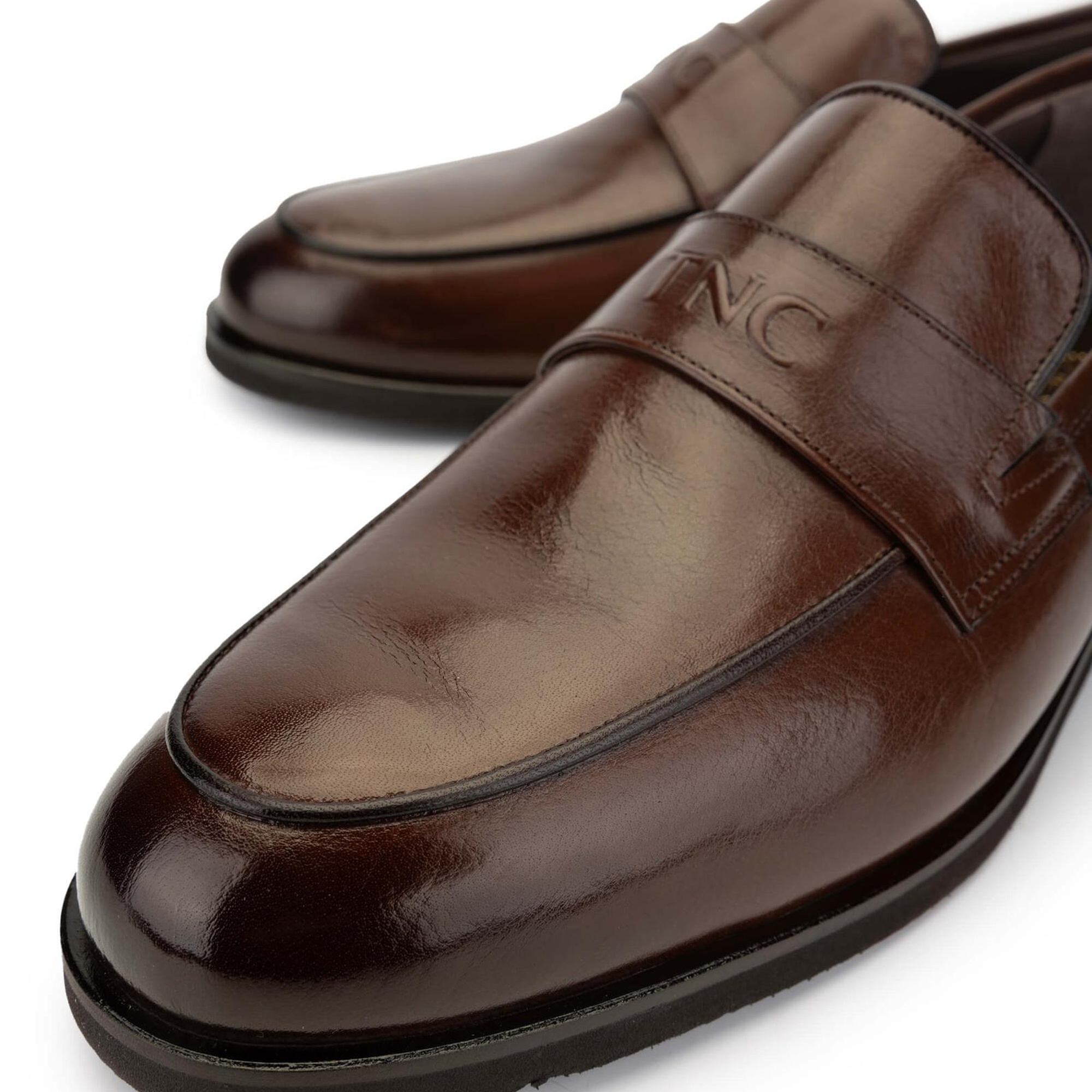 Tamer Tanca Erkek Hakiki Deri Taba Bufalo Loafer Ayakkabı