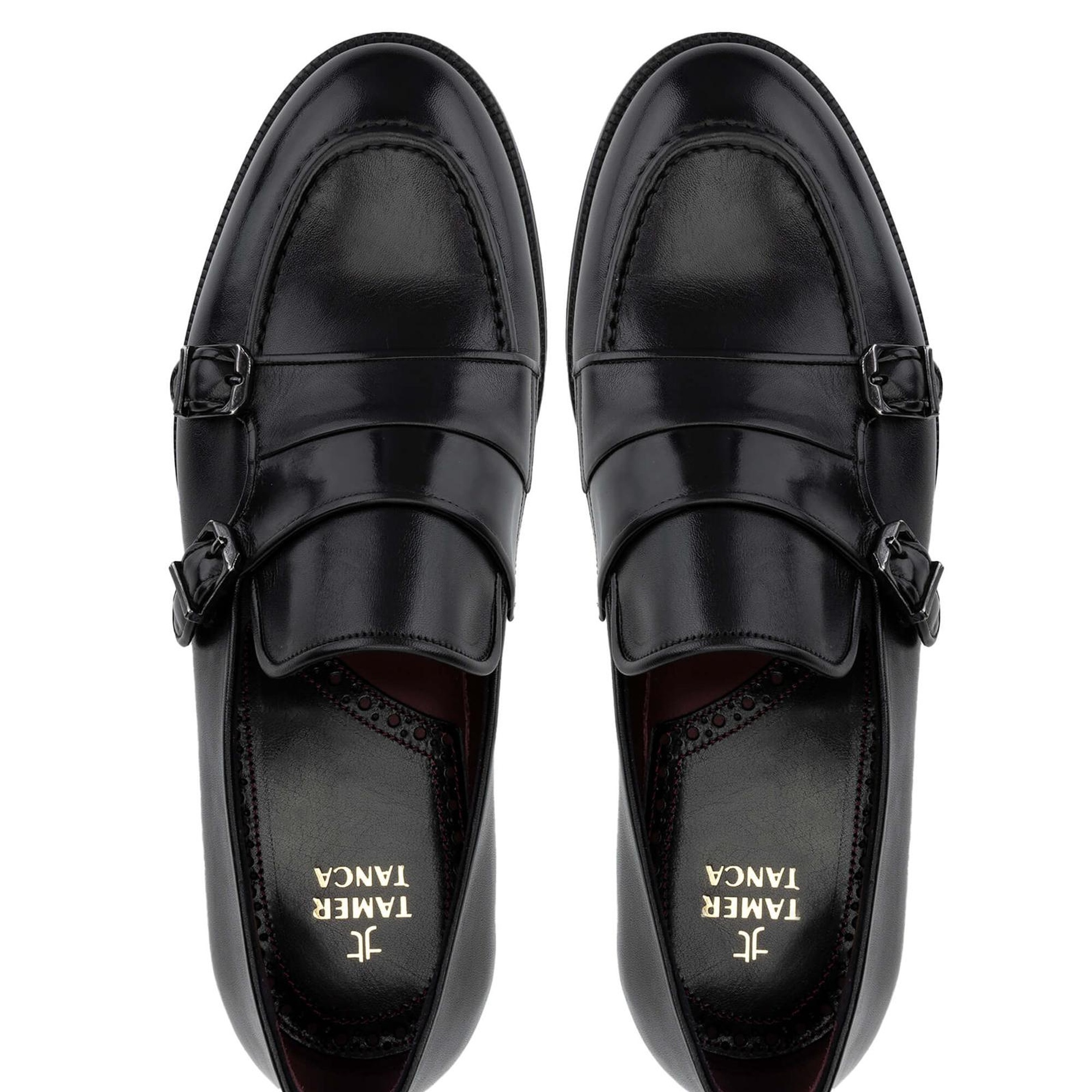 Tamer Tanca Erkek Hakiki Deri Siyah Loafer Ayakkabı