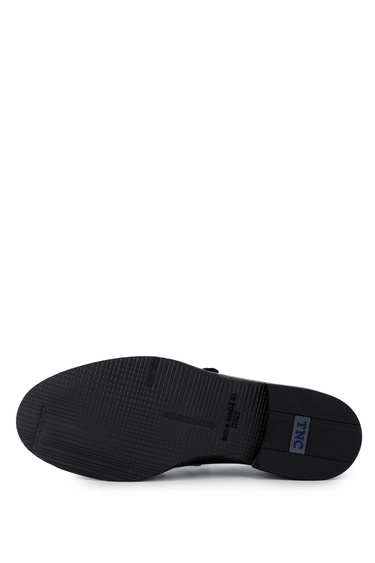  Tamer Tanca Erkek Hakiki Deri Siyah Loafer Ayakkabı