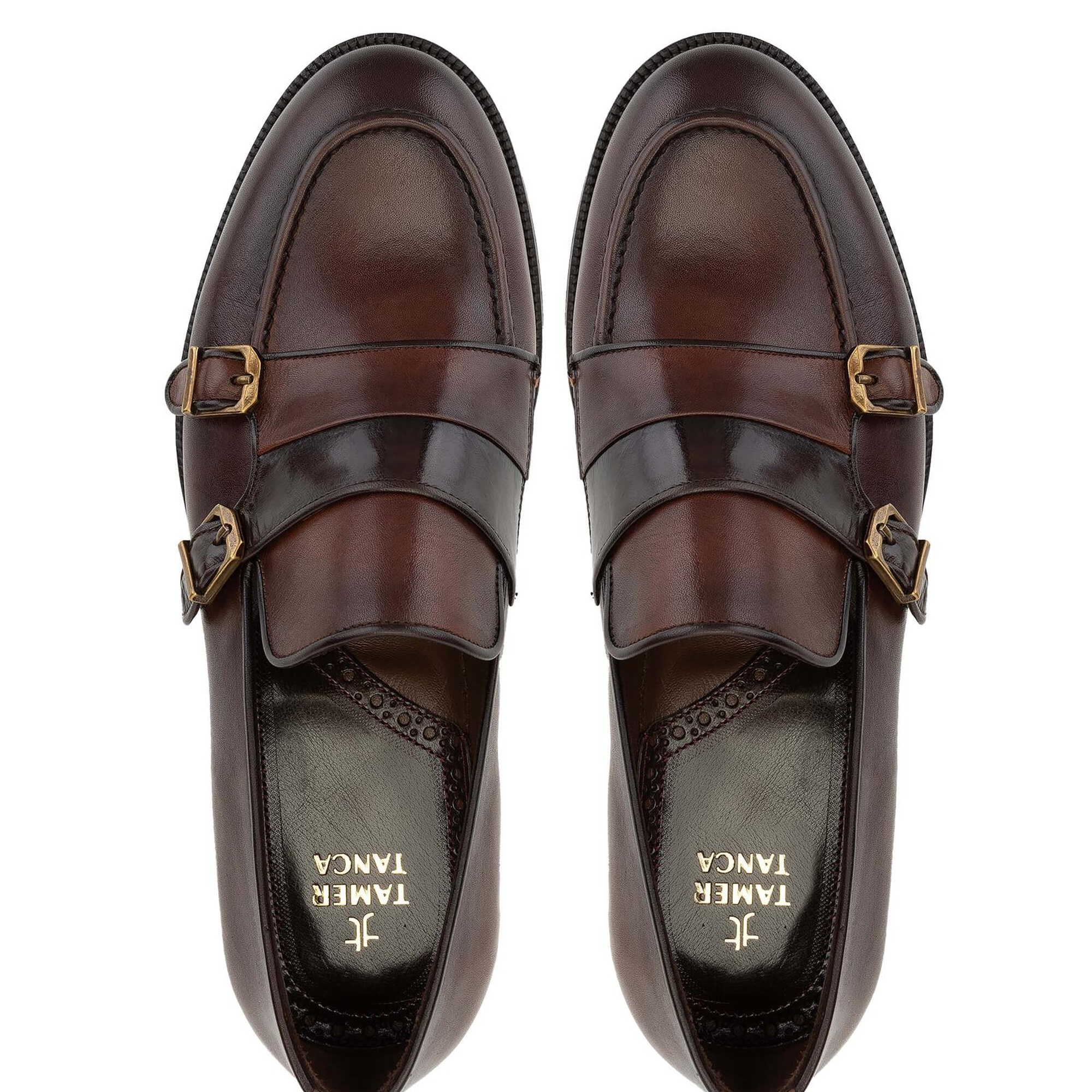 Tamer Tanca Erkek Hakiki Deri Taba Loafer Ayakkabı