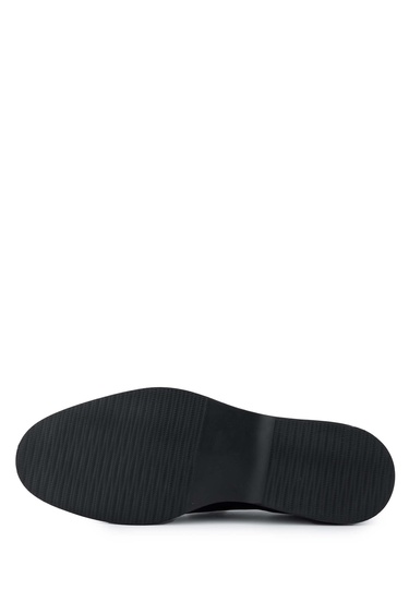  Tamer Tanca Erkek Hakiki Deri Siyah Loafer Ayakkabı