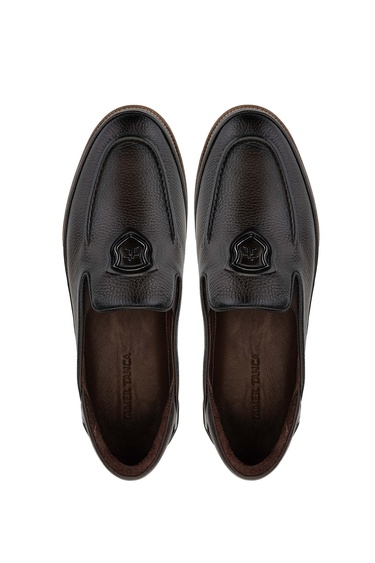  Tamer Tanca Erkek Hakiki Deri Kahverengi Loafer Ayakkabı