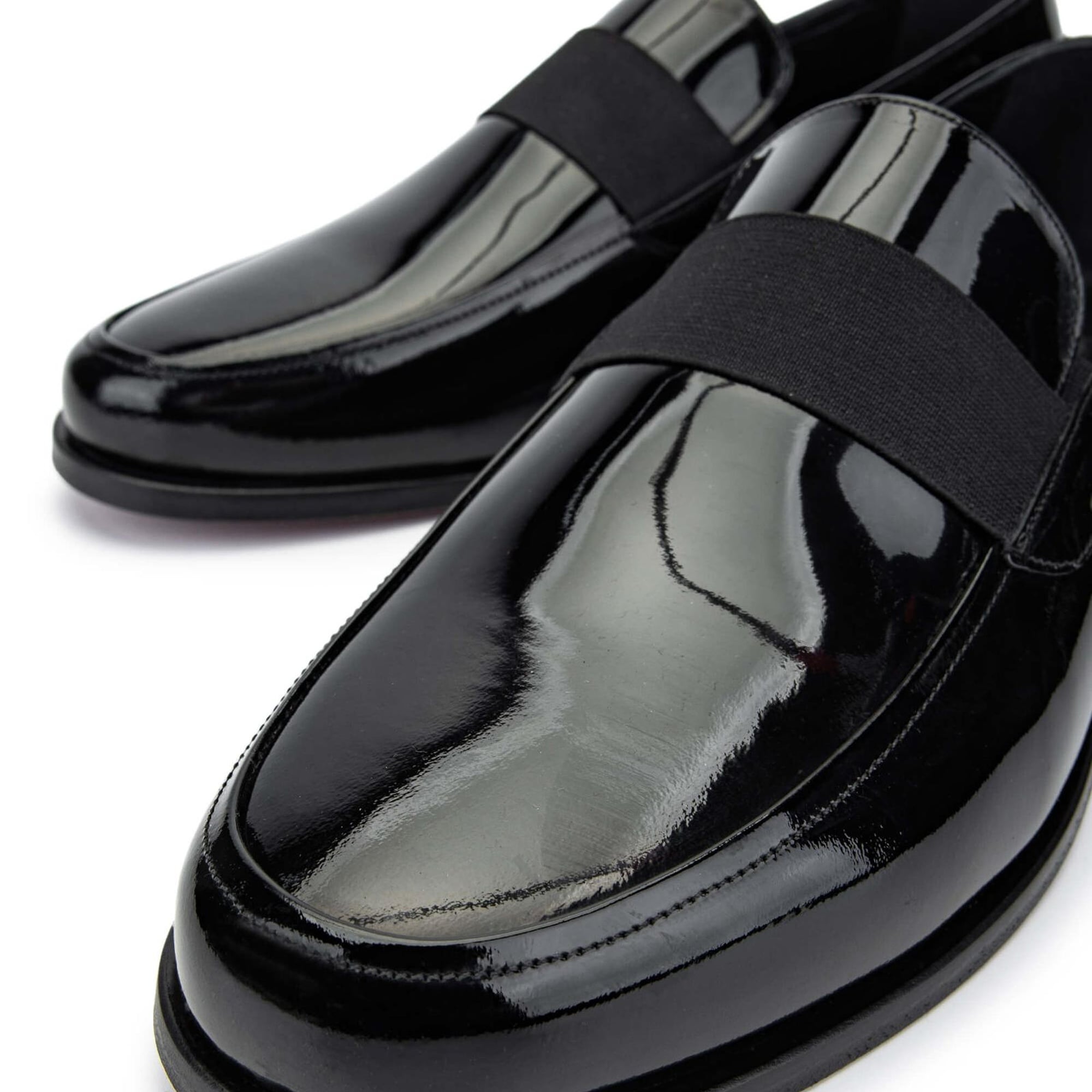 Tamer Tanca Erkek Hakiki Deri Siyah Rugan Loafer Ayakkabı