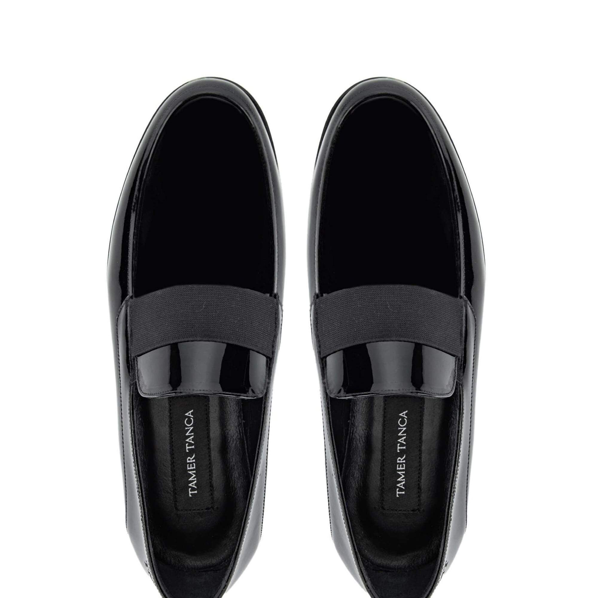 Tamer Tanca Erkek Hakiki Deri Siyah Rugan Loafer Ayakkabı